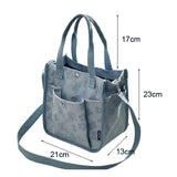 Floral Pattern Lunch Box Shoulder Bag Tote Handbag