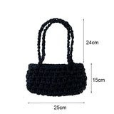 Summer Hand Woven Tote Rope Bag Women Shoulder Bags