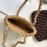 Summer Hand Woven Tote Rope Bag Women Shoulder Bags