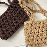 Summer Hand Woven Tote Rope Bag Women Shoulder Bags