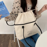 Summer Large Capacity Canvas Tote Bag for Female Students