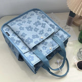 Thickened Student Lunch Box Shoulder Bag Casual Tote Canvas Handbag