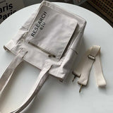 Waterproof Canvas Shoulder Bag for College Student Girl