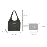 Winter Women Plush Shoulder Bags Solid Casual Tote Girls Handbag
