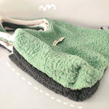 Winter Women Plush Shoulder Bags Solid Casual Tote Girls Handbag