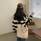 Winter Wool Fluffy Shoulder Bag Large Capacity Cross Body Handbag