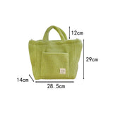 Winter Wool Fluffy Shoulder Bag Large Capacity Cross Body Handbag