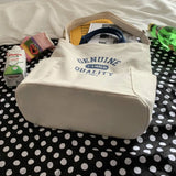 Woman Letter Printing Handbag Cotton Canvas Shoulder Messenger Bag