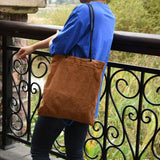 Corduroy Shoulder Bag Grocery Shopping Tote