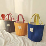 Women's Canvas Bucket Crossbody Bag Drawstring Messenger Bag