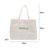 Women Canvas Shoulder Bag Transparent PVC Handbag Waterproof