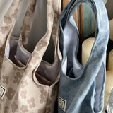 Women Floret Jacquard Polyester Handbag Canvas Shoulder Bag Large Capacity Tote