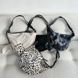 Leopard Pattern Dumpling Bag Shoulder Bag