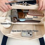 Women Handbag Letter Printing Shoulder Bag Cotton Tote Shopping Canvas Bags