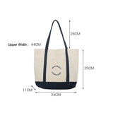 Women Handbag Letter Printing Shoulder Bag Cotton Tote Shopping Canvas Bags