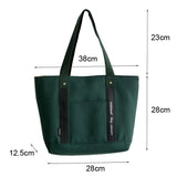 Women Thickened Canvas Handbags Casual Tote Shoulder Work Bag Crossbody Bags