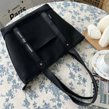 Women Thickened Canvas Handbags Casual Tote Shoulder Work Bag Crossbody Bags