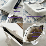 Women Thickened Canvas Handbags Casual Tote Shoulder Work Bag Crossbody Bags