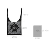 Women's Canvas Shoulder Bag Casual Tote Reusable Shopping Bag Handbag