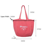 Women's Cloth Tote Bags Large Capacity Cotton Canvas Shoulder Bag Handbag