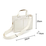 Women's Cotton Canvas Bag Version Handbag Lazy Wind Shoulder Crossbody Bags