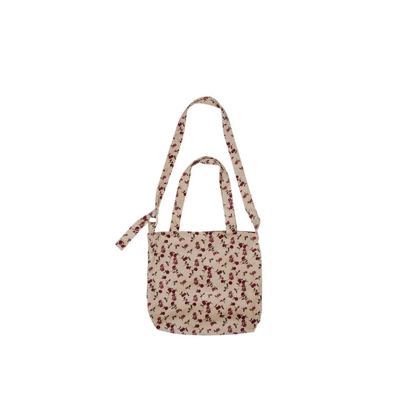 Leopard Print Corduroy Shoulder Bag Large Capacity Totes