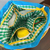 Quilted Cotton Diaper Organizer Shoulder Bag