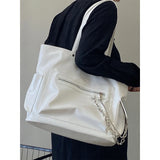 Women's PU Leather Shoulder Bag Large Capacity Tote Bags