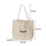 Women's Large Capacity Shoulder Handbag Casual Hobo Bag Canvas Tote