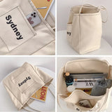Women's Large Capacity Shoulder Handbag Casual Hobo Bag Canvas Tote