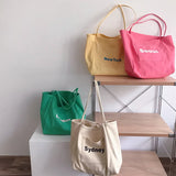 Women's Large Capacity Shoulder Handbag Casual Hobo Bag Canvas Tote
