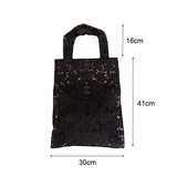 Woven Shoulder Bag Hook Flower Lace Tote Bags Summer Beach Cotton Portable