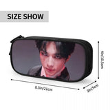 Hyunjin Pen Box Student School Anime Zipper Pen Bag Child Stationery Bag