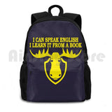 Outdoor Hiking Backpack Sports Bag English Learning Book