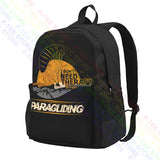 Paragliding Large Capacity Backpack Print Art Print Sports Style