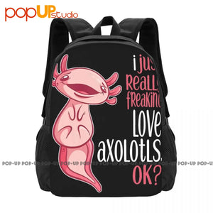 Axolotls Backpack Large Capacity Softback Outdoor Running