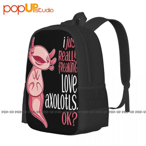 Axolotls Backpack Large Capacity Softback Outdoor Running