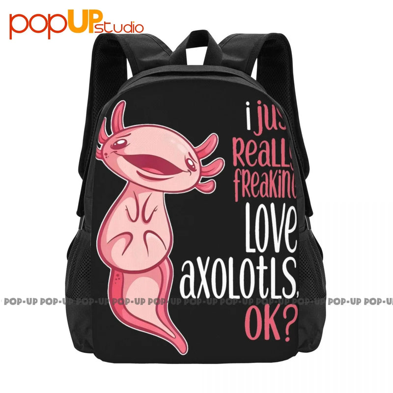 Axolotls Backpack Large Capacity Softback Outdoor Running