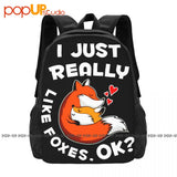 Foxes Backpack Large Capacity Swimming Riding Backpack