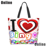 Bingo Game Funny Handbags Shoulder Bags for Women