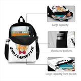 Teen College Student Backpack Laptop Travel Bags Macjarrgems I Love Mutts