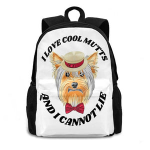 Teen College Student Backpack Laptop Travel Bags Macjarrgems I Love Mutts