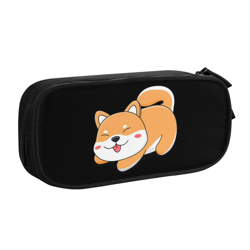 Shiba Inu Puppy Gift Pen Box School Anime Zipper Pen Bag
