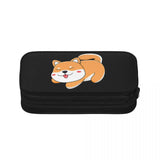 Shiba Inu Puppy Gift Pen Box School Anime Zipper Pen Bag