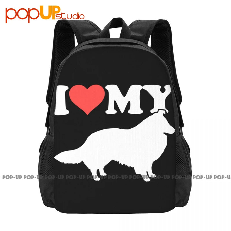 Sheltie Shetland Sheep Dog Backpack Gym Bag for Travel