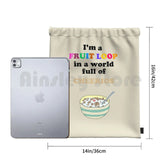 Fruit Loop in a Cheerios World Drawstring Bag