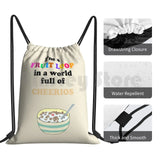 Fruit Loop in a Cheerios World Drawstring Bag