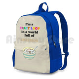Outdoor Hiking Backpack Fruit Loop Cheerios Cereal