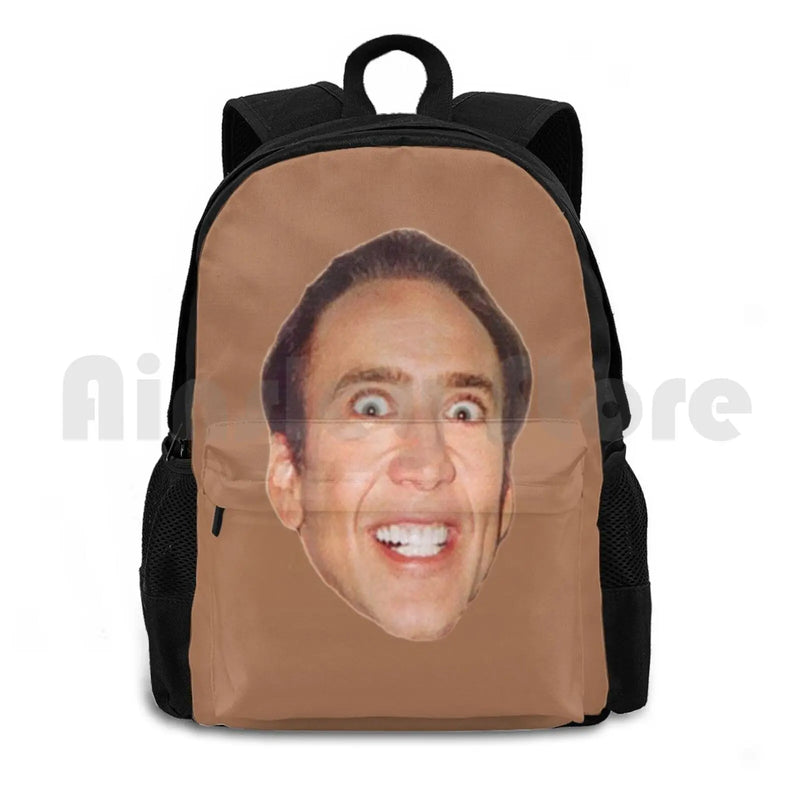 Nicolas Cage Watching You Outdoor Hiking Backpack