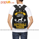 Coffee & Patterdale Terrier Lover Backpack